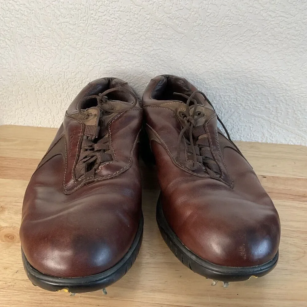 FootJoy FJ Contour Series 54296 Mens Size/10.5W Brown‎ Leather Golf Shoes China